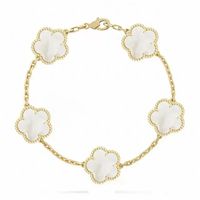 gold white bracelet