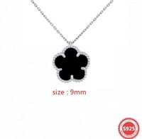 necklace silver+black