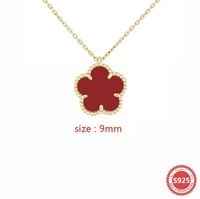 necklace gold+red