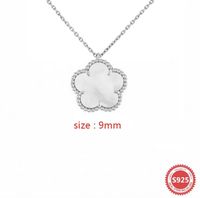 necklace silver+white