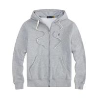 22#grey zip up with black logo