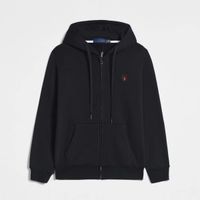 8#black zip up with red logo