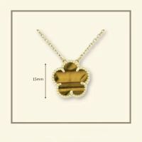 gold brown necklace