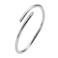 silver with stone