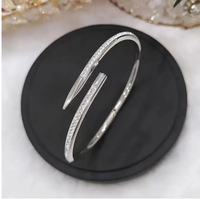 No 7 Silver with diamonds