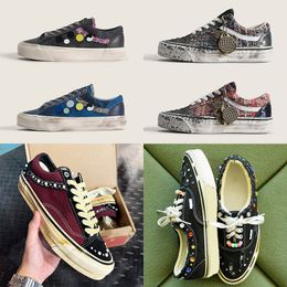 Free Shipping Fashion Men Shoes Designer Pearls Sneakers 36 Pearlized Canvas Shoes Pearl Casual Trainers Lace Up Running Shoes 1083