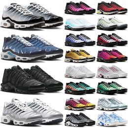with box running tn shoes men women tns utility designer sneakers triple black white red navy blue pink green brown mens womens tnss outdoor sports trainers
