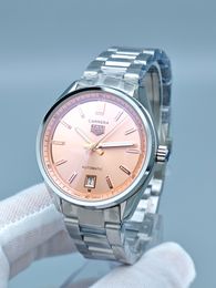 TAG Heuer Carrera Date Calibre 5 Automatic 38mm Stainless Steel Men's Watch Stainless Steel Case Silver Case New Black Case
