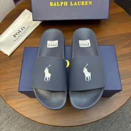 2026 Designer Ralph Lauren Polo Mens Women Slipper Polos Sliders Slides Sandals Slippers For Men Mule Hot Pool Beach Polo Flip Flops Size 38-46