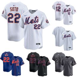 Men's New York Mets White Home Limited Player Jersey Gray City Connect Limited Player Jersey Custom Available S-6XL