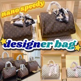 bag designer bag nano speedy handbag womens shoulder luxury bag clair solid casual simple bags purse Sac