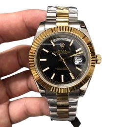 U1 Rolex Day Date 40MM Two Tone Case Automatic Stainless Steel Watch Bezel Men's Watch Sapphire Glass Case New - myaceshop