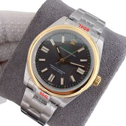 U1 Rolex Oyster Perpetual 100TH Automatic Stainless Steel Watch Bezel Men's Watch Sapphire Glass Case New Black Case - myaceshop