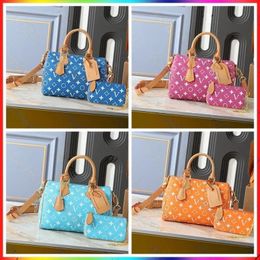 Luxury designer bag pochette crossbody shoulder bag high-quality monogram leather travel bag tote old flower classic women's large capacity handbag purse wallet