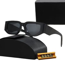 8297 XY Top luxury Sunglasses Polarizing lens designer womens Mens Goggle senior Eyewear For Women eyeglasses frame Vintage Metal Sun Glasses With Box leopard - myaceshop