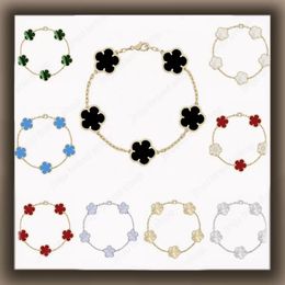 5 flower bracelet designer jewlery designer for women luxury clover bracelet sterling silver jewelry 925 diamond bracelet fashion braclet bracelet wholesale gift