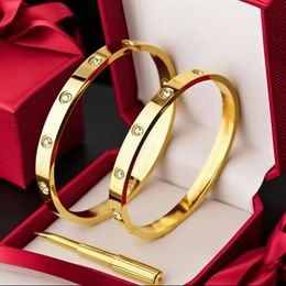 classic gold bracelet designer bracelet for women men braclet bangle luxury jewelry charm stainless steel not fading not allergic silver bracelet designer jewelry - myaceshop