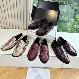 High quality Classic brown Suede Women's loafers slip on shoes Flat heel dress shoes designer loafers for women laidy holiday Leisure Driving shoes Mule slippers 35-43 - myaceshop