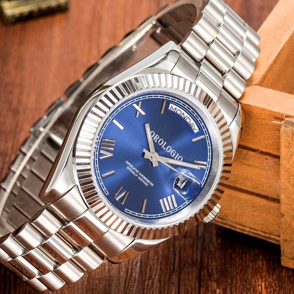 montre de luxe Mens Watches 41mm Automatic Movement full Stainless Watches 2813 Mechanical watches Luminous - Watches - myaceshop