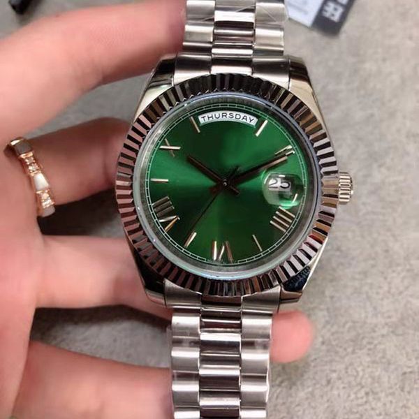 U1 Factory St9 Steel News Men Watches Green Dial Automatic Mechanics 41MM Sapphire Glass Stainless mens watch - Watches - myaceshop