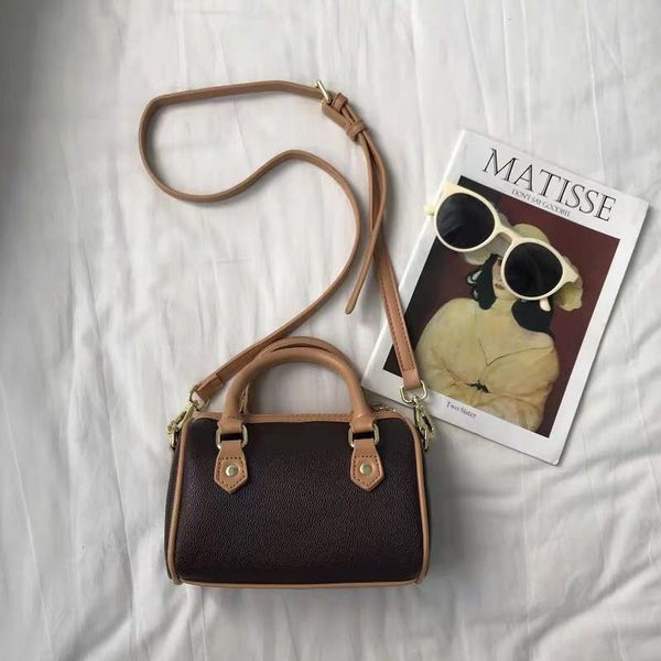 Wholesale new mini boston bags Canvas genuine leather lady messenger bag phone purse fashion satchel nano pillow shoulder bag handbag - Bags, Luggage & Accessories - myaceshop