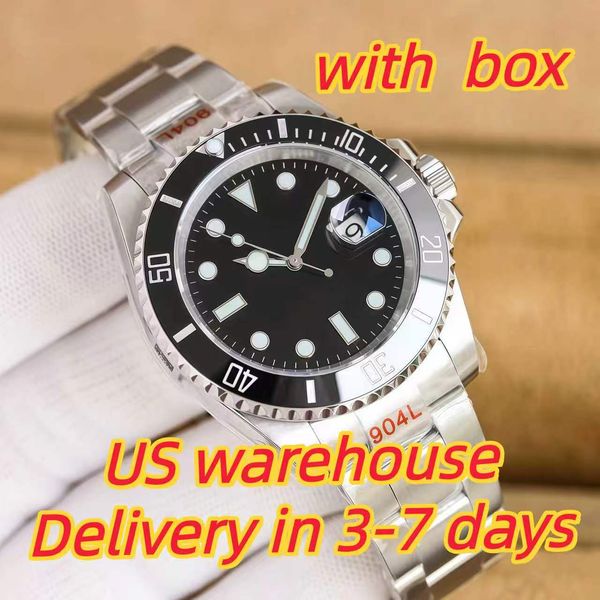 Sliding lock luxury ceramic bezel sapphire glass men's watch 2813 automatic mechanical watch 41mm fashion watches men's 904L stainless watch with box - Watches - myaceshop