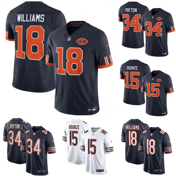 Men's Chicago Bears Caleb Williams Navy Player Game Jersey Custom Available S 6XL - Sports & Outdoors - myaceshop
