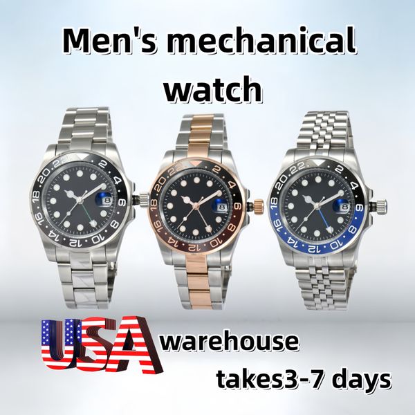 new mens automatic watch mechanical ceramics watchesfull stainless steel watches sapphire luminous watch business casual montre de luxe watch - Watches - myaceshop