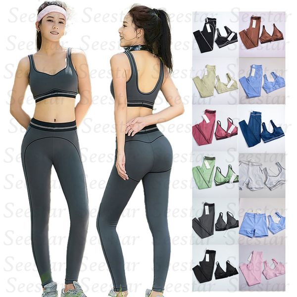 Women Gym Set Sports Bra Gym Top Leggings Tummy Control Workout Exercise Fitness Wea Outfit Fitness Running Training Wear - Sports & Outdoors - myaceshop