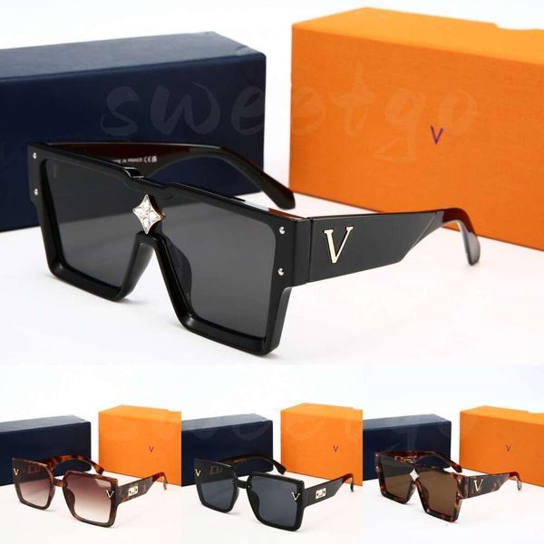 Free Shipping With Box Designer Sunglasses Oversized Square Lens UV400 protection Luxury Sunglasses Premium Acetate Monogram Canvas optional Frame Glasses