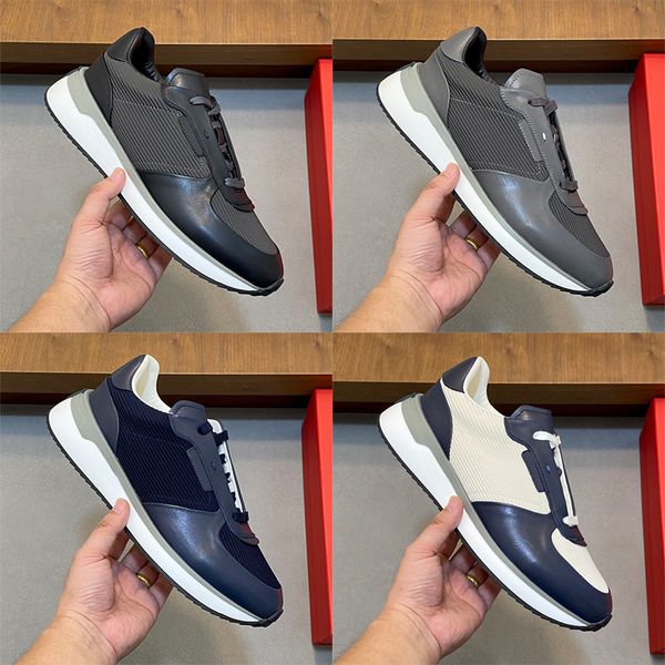 Designer Stylish Men Calfskin Comfortable Sneakers Gancini Men Low Top Sneakers Lightweight Low Top Sneakers Stylish and Versatile Skate Shoes 1041 - Fashion Collection - myaceshop