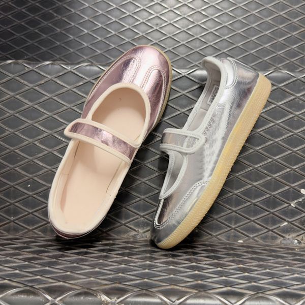 2026 Designer Sneakerinas Ballet Flats Girls Mary Jane Trainers Suede Ballerine Shoes Non Slip Leather Sport Flat Women Casual Walking Sneakers 1160 - Shoes & Accessories - myaceshop