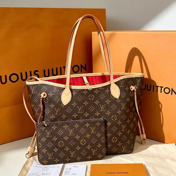designer bag luxury bag mm tote bag shoulder bag neverfulll bag wallet full brown print bag leather bag crossbody bag high quality capacity composite shopping bag - Bags, Luggage & Accessories - myaceshop
