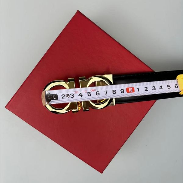 Belt For Men Women luxury Ceinture Luxe Genuine Leather Jeans Classic Black Letter Belts Metal Smooth Buckle Waistband Popular Trendy Mens Belt with box - Fashion Accessories - myaceshop