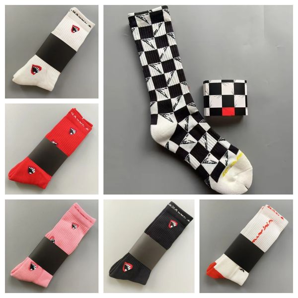 Chrome socks men women men's designer lips print sock fashion high street style colorful stocking breathable cycling anti sweat sport outdoor warm socks