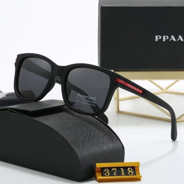 Designer sunglasses Men women fashion triangle logo luxury Full Frame Sunshade mirror polarized UV400 protection Glasses With box