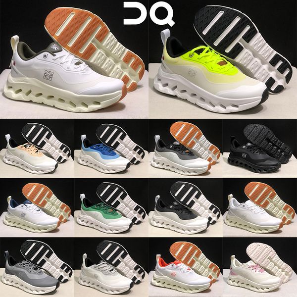 On Cloudtilt Hi 2 Running Shoes for Men Women Cushion Wave Hollow Thick Sole Sneakers Lightweight Breathable Mesh Slip On Walking Shoes white blue pink - Shoes & Accessories - myaceshop