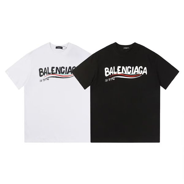 Men's T-shirt, Women's T-shirt, Designer T-shirt, High quality letter layer printed short sleeved loose casual T-shirt, 100% pure cotton men's and women's top OX - Apparel - myaceshop