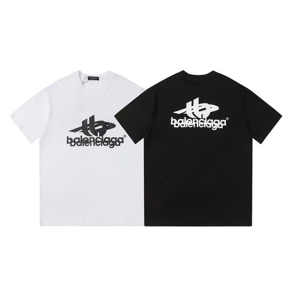 Men's T-shirt, Women's T-shirt, Designer T-shirt, High quality letter layer printed short sleeved loose casual T-shirt, 100% pure cotton men's and women's top OW - Apparel - myaceshop