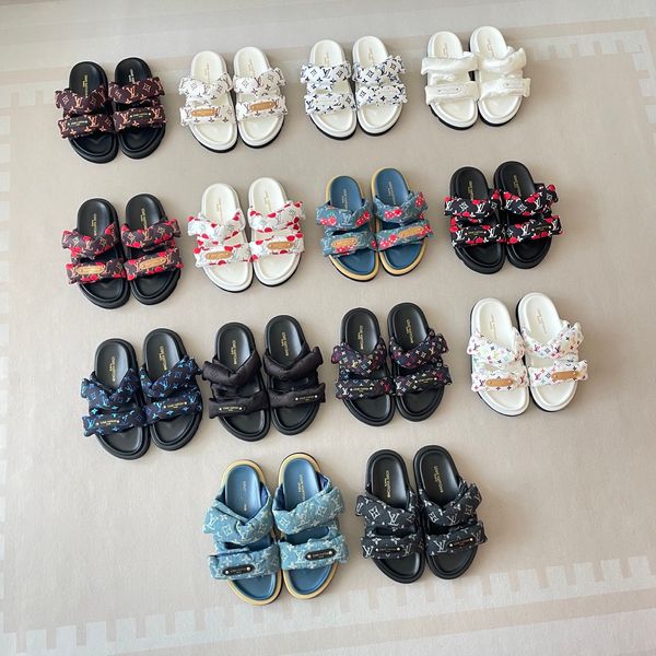 Louis Vuitton x Takashi Murakami Chinelo Pool Pillow Platform Slide Sandals For Women Thick Non Slip Sole Casual Outdoor Beach Vacation Slippers Multiple colors - Shoes & Accessories - myaceshop