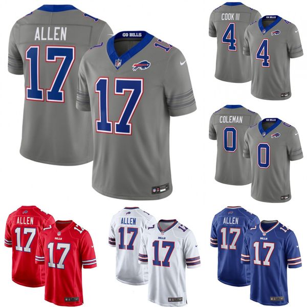 Men's Buffalo Bills Josh Allen Gray Nickel City Vapor F.U.S.E. Stitched Limited Jersey #17 Custom Available S-6XL