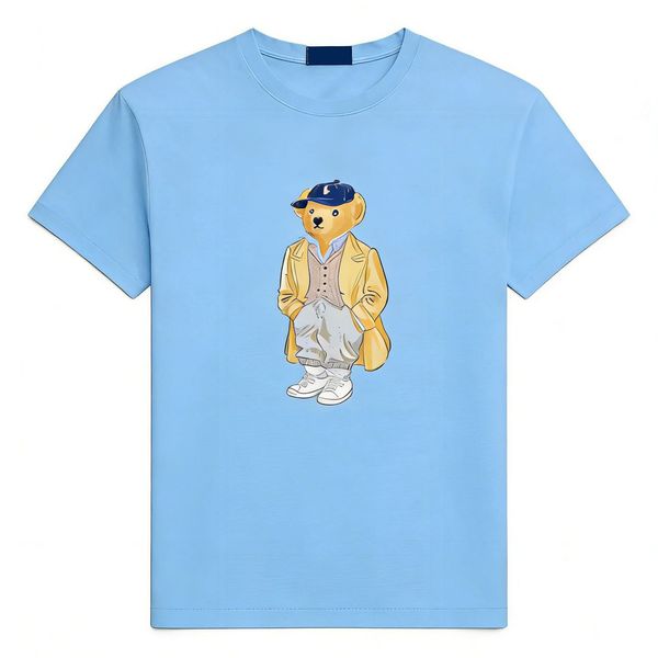 Woman Designer Bear Tshirt Spring Summer Women Cotton Tshirts Breathable Tops Fashion Short Sleeves Clothes Luxury Round Neck Tops