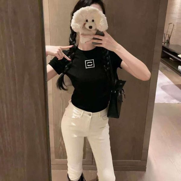 Womens T Shirts Vests Designer Slim Tshirts Shorts Tees Summer Breathable Tops Sweatshirts Long Shirt With Budge Turtleneck Letters Design Short Sleeves Size S-XL