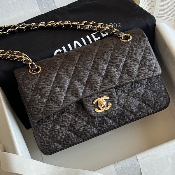 10A Caviar cf Classic Designer bags Shoulder Bag Sheepskin Women's Crossbody Bags Diamond Pattern Metal Chain Doube C Letters Flap Closure Handbag 25 bag tote bag 01 - Bags, Luggage & Accessories - myaceshop