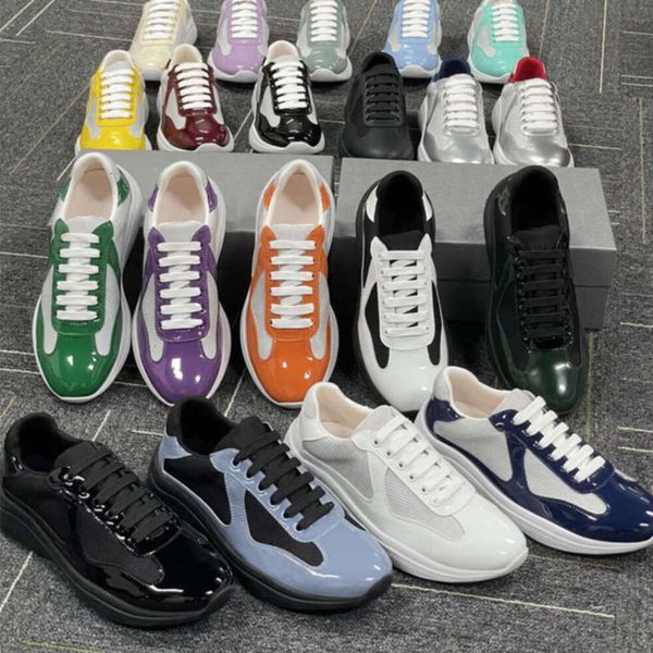 Designer Men Women Sneakers Americas Cup Xl Trainers Leather Lace-up Casual Shoes Outdoor Runner Sport Shoes 36-47 Big Size 53 - Bags, Shoes & Accs - myaceshop