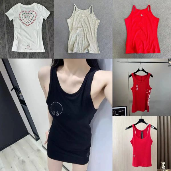 Designer Tanks Women Tank Tops Luxury Vest Sleeveless Cotton Fashion Knitted Camisole Tees Women's Sleeveless Vests