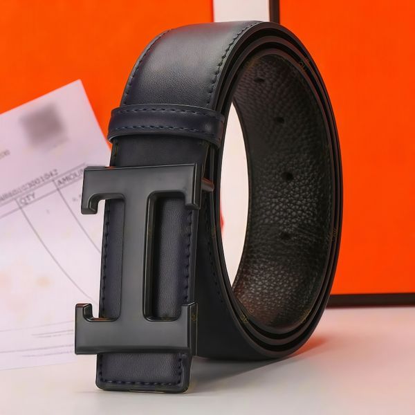 men belt designer women belt mens belt ceinture fashion belt womens belt 38mm genuine leather letter H buckle belt classic business leisure girdle with box - Fashion Accessories - myaceshop