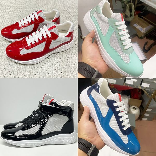 Plus Size EU49 Americas Cup Sneakers 2026 New Colours Designer Casual Sport Shoes Men Women Trainers Patent Leather Mesh Shoes Lace-Up Outdoor Shoes 53 - Shoes & Accessories - myaceshop