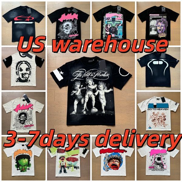 High quality designer graphic shirt Mens short sleeve designer with NFC scan new womens wash street loose round neck casuas High Streets Trendl mens shirts - Apparel - myaceshop