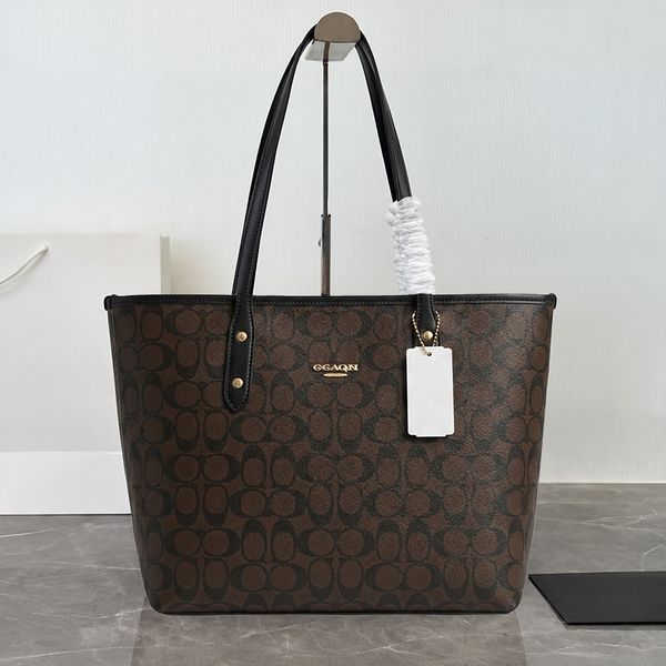 Designer Bag Shoulder Bag Luxury Bag Handbag New Styles Brown Large Capacity Canvas Tote Bag Underarm Bag Handbag High-Quality Classic Women's Leather Crossbody Bag - Bags, Luggage & Accessories - myaceshop